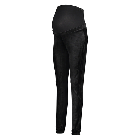 Pantalons de survêtement de maternité en velours Shimmer, Noir