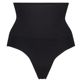Slip gainant taille haute, Noir
