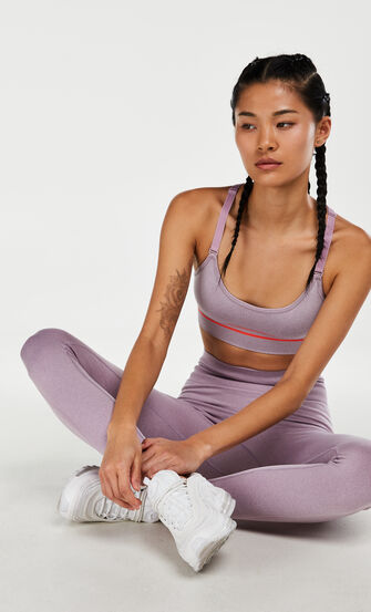 Soutien-gorge de sport HKMX The Crop Niveau 1, Violet