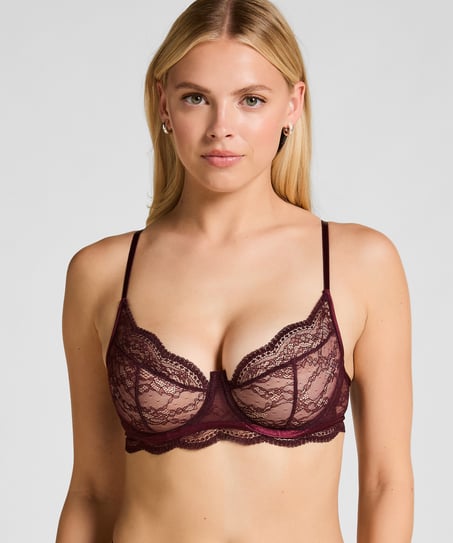 Soutien-gorge non-rembourr&eacute; &agrave; armatures Isabelle, Violet