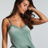 Camisole velours Dentelle, Vert