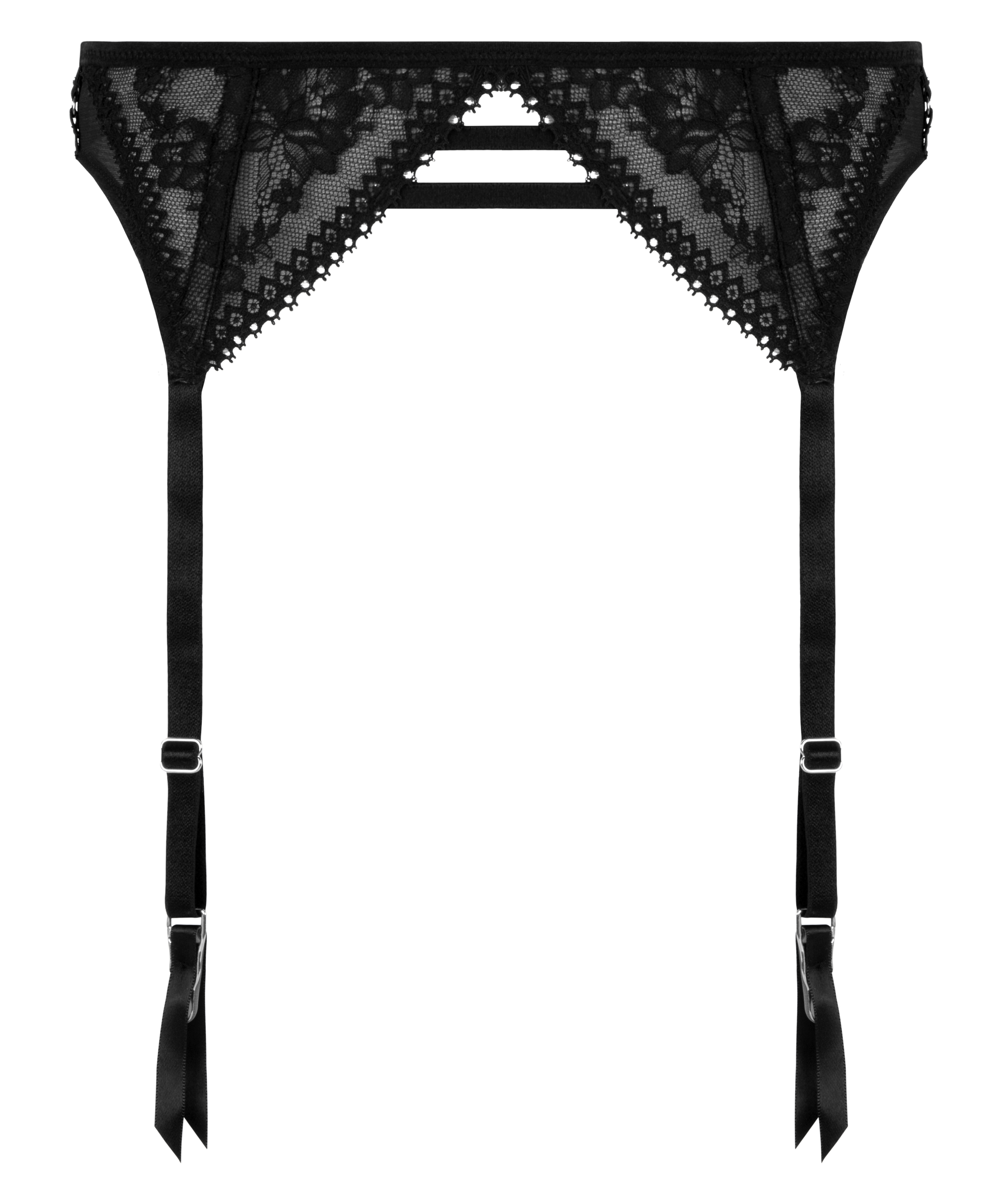 Porte-jarretelles Vera, Noir, main