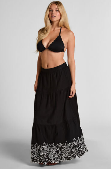 Hunkemöller Jupe brodée Noir Hunkemöller Jupe brodée Noir