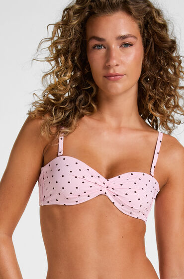 Hunkemöller Haut de Bikini Bandeau Alicante Rose