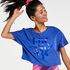 Loose fit croptop HKMX, Bleu