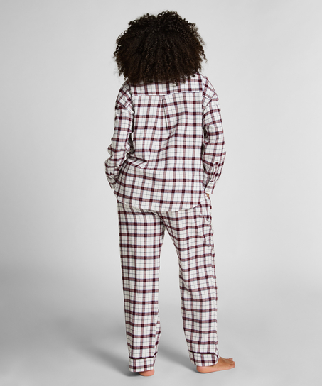 Haut de Pyjama Flanel, Blanc
