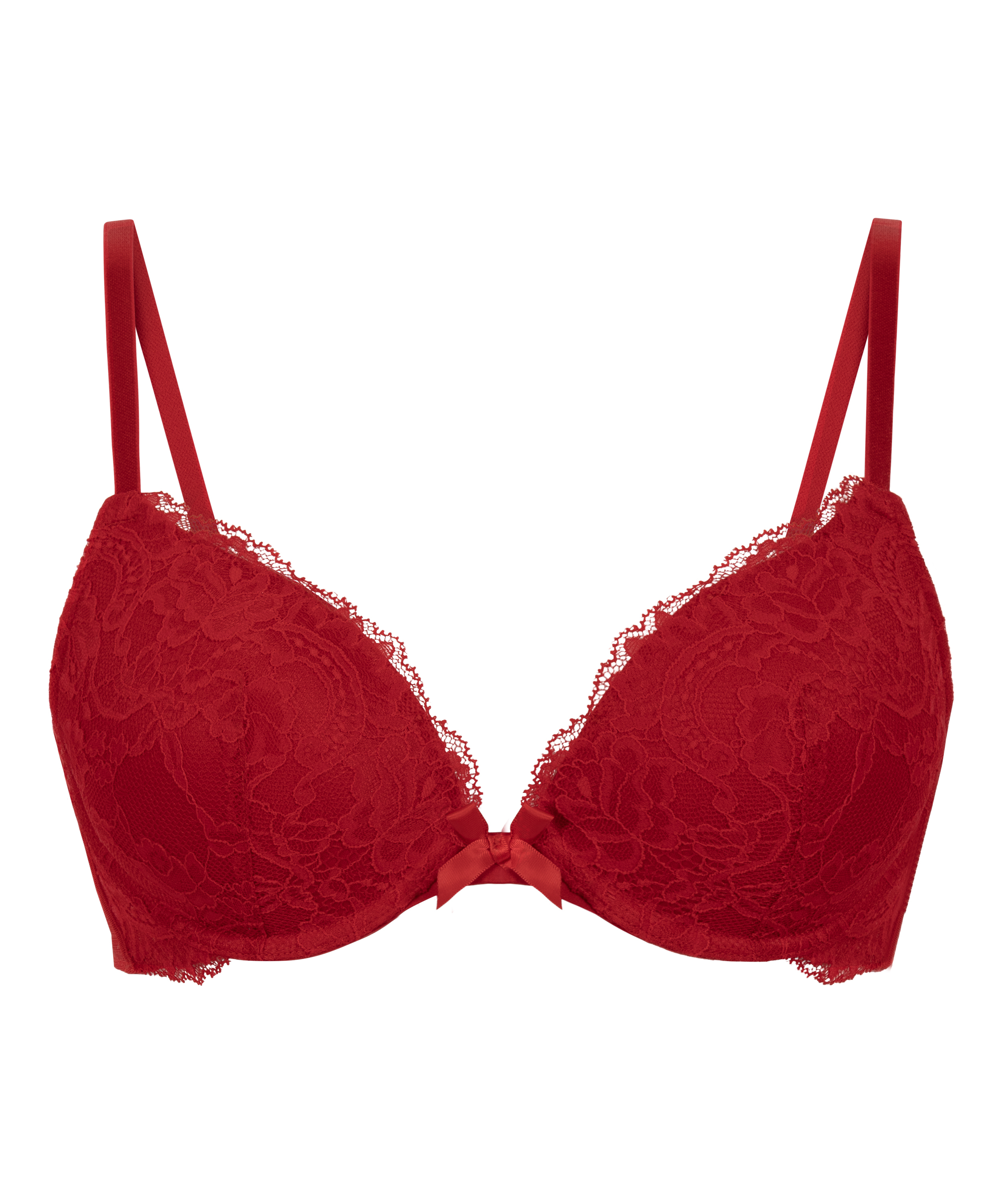 Soutien-gorge push-up à armatures préformé Teddy, Rouge, main