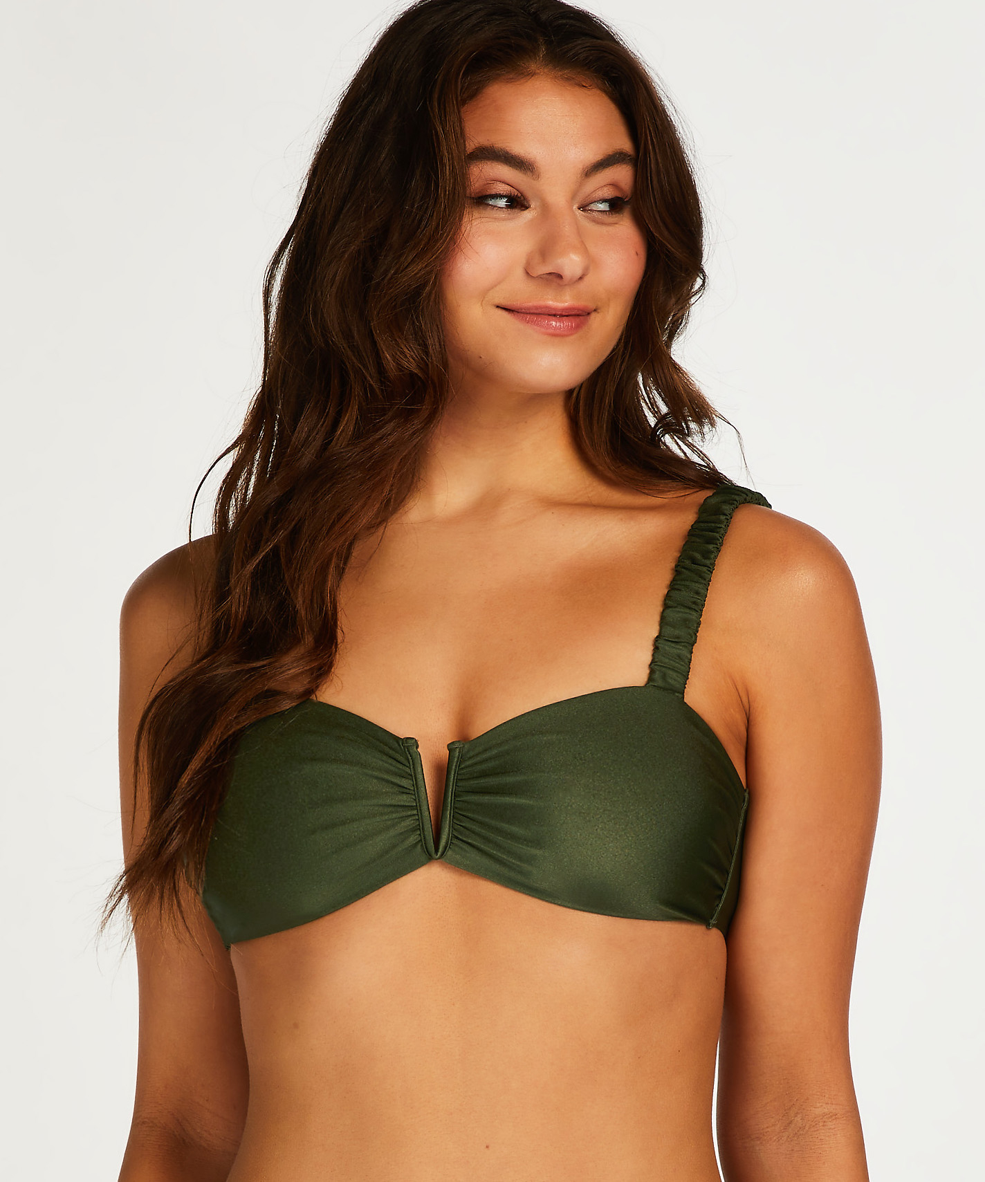 Haut de bikini bandeau Crete, Vert, main