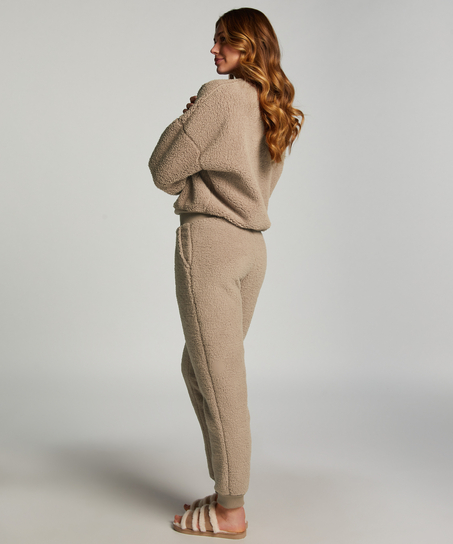 Top polaire Teddy, Marron