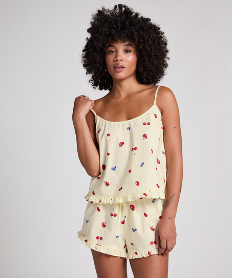 Cami tiss&eacute;, Jaune