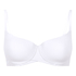 Soutien-gorge à armatures rembourré en coton, Blanc