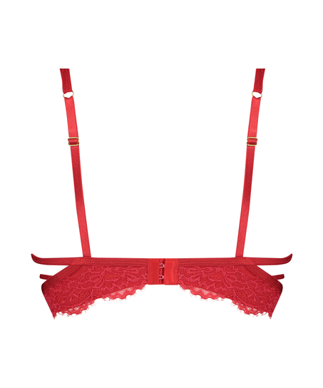Soutien-gorge à armatures non-préformé longline Eve, Rouge