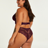 Slip brésilien échancré Heira Curvy, Violet
