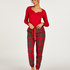 Pantalon de Pyjama Flanel, Rouge