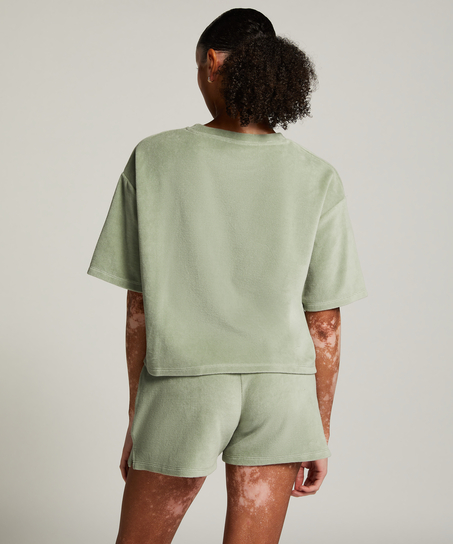 Short Velours Pocket, Vert