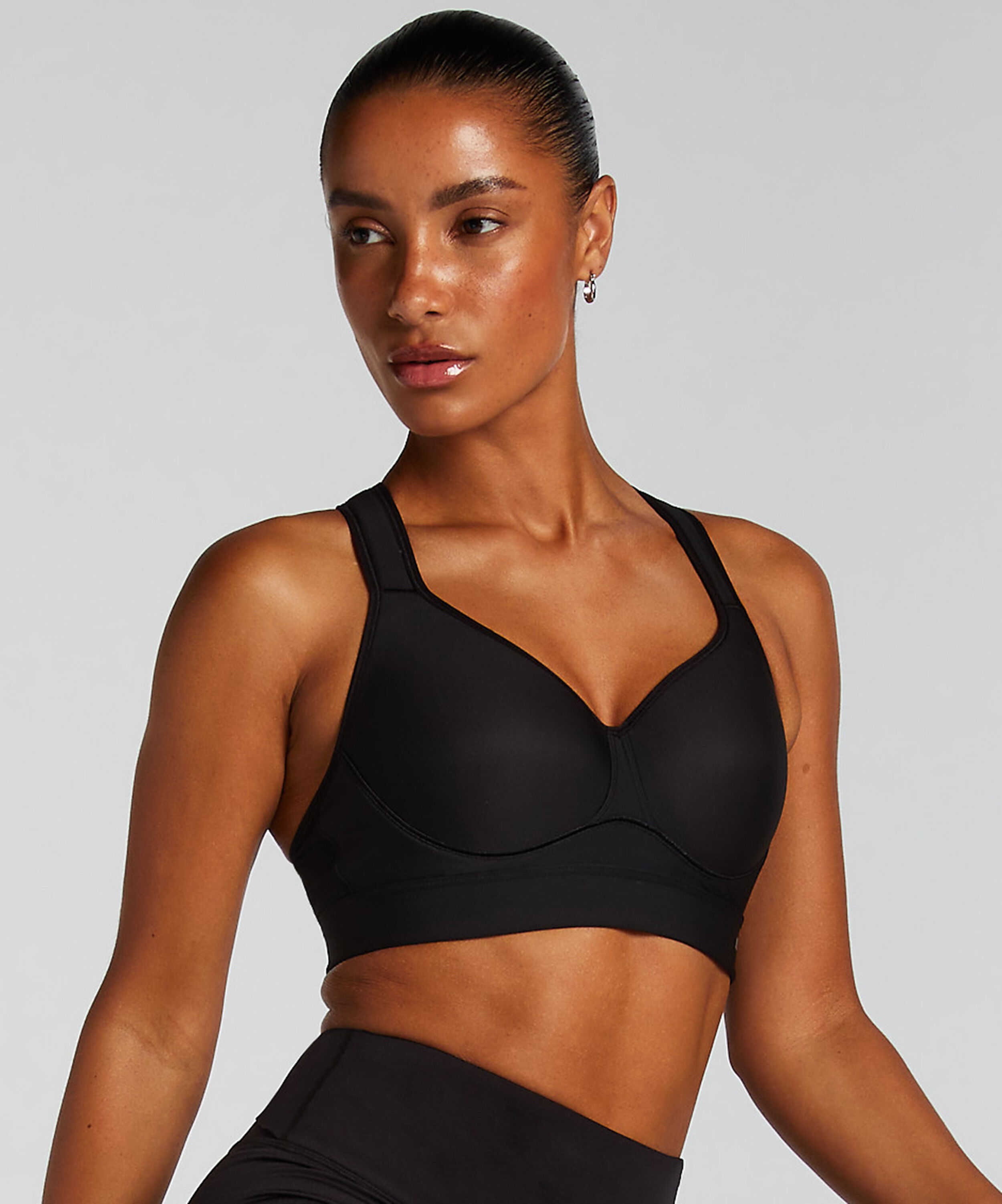 HKMX Soutien-gorge de sport The All Star Maintien niveau 2, Noir