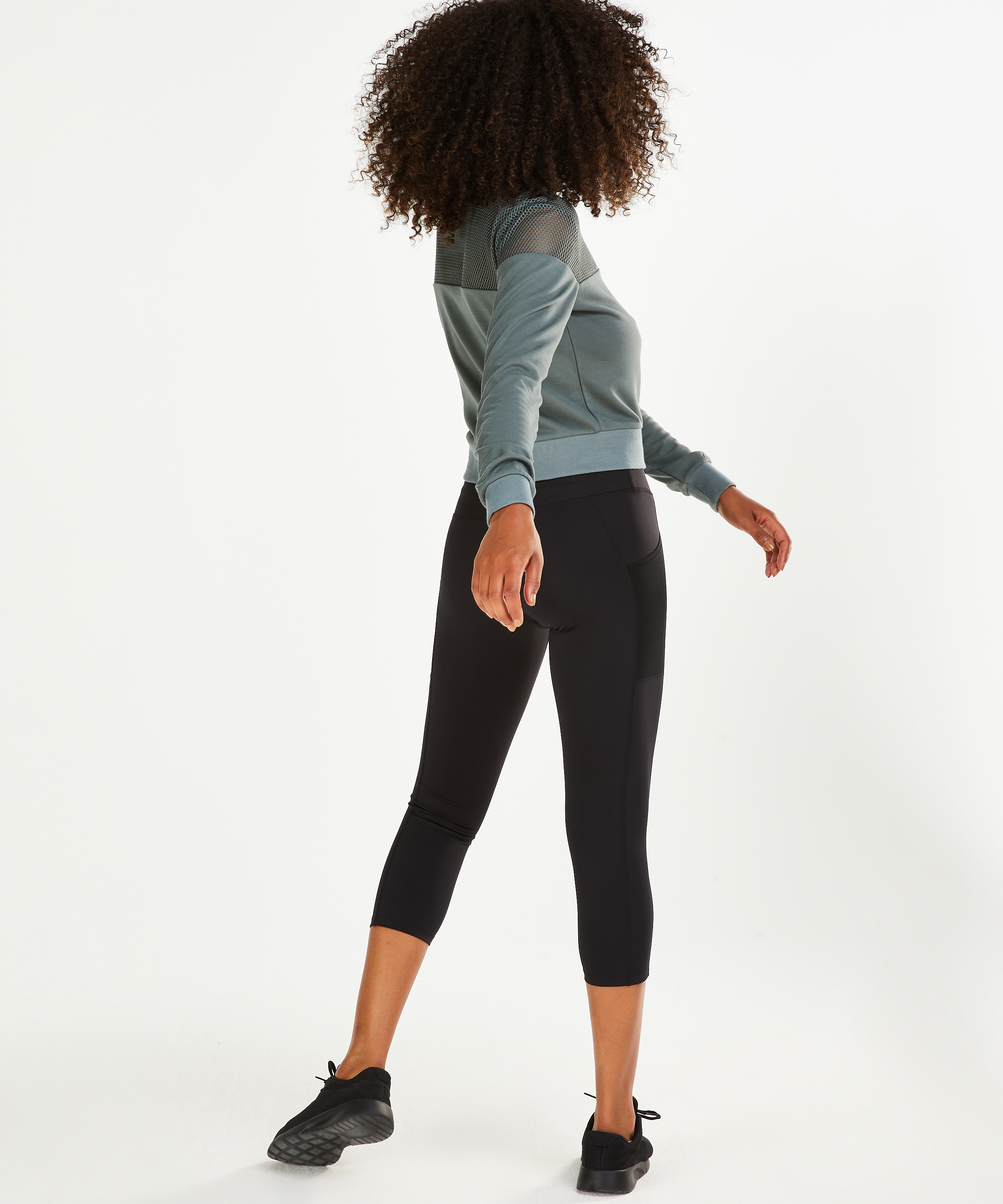 Sweat HKMX en maille, Vert, main