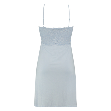 Slipdress Satin Home, Bleu