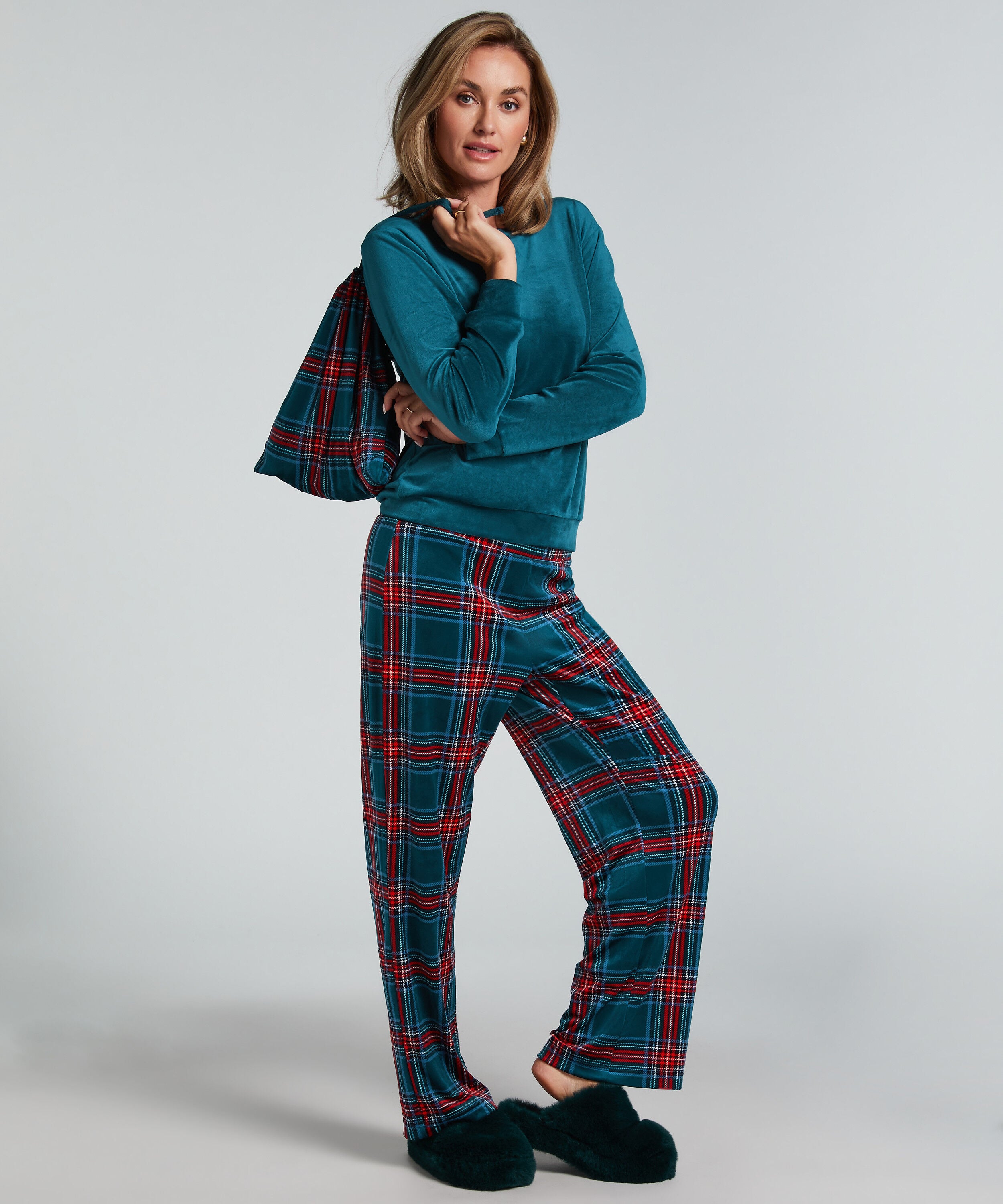 Pyjama avec sac, Bleu