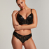Soutien-gorge &agrave; armatures push-up pr&eacute;form&eacute; longline Talia, Noir