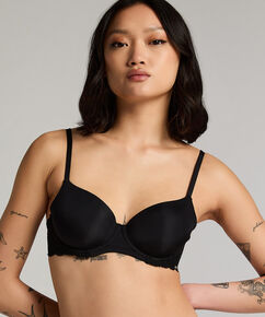 Soutien-gorge &agrave; armatures pr&eacute;form&eacute; Angie, Noir