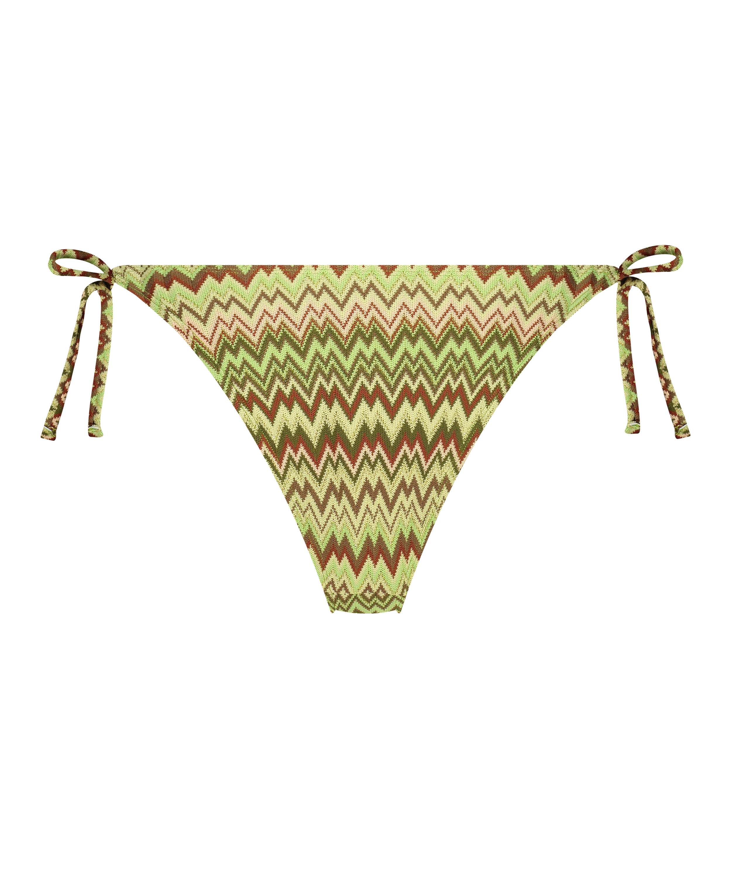 Slip de Bikini Échancrés Alcapulco, Vert, main