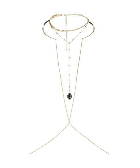 Body chain Choker, Jaune