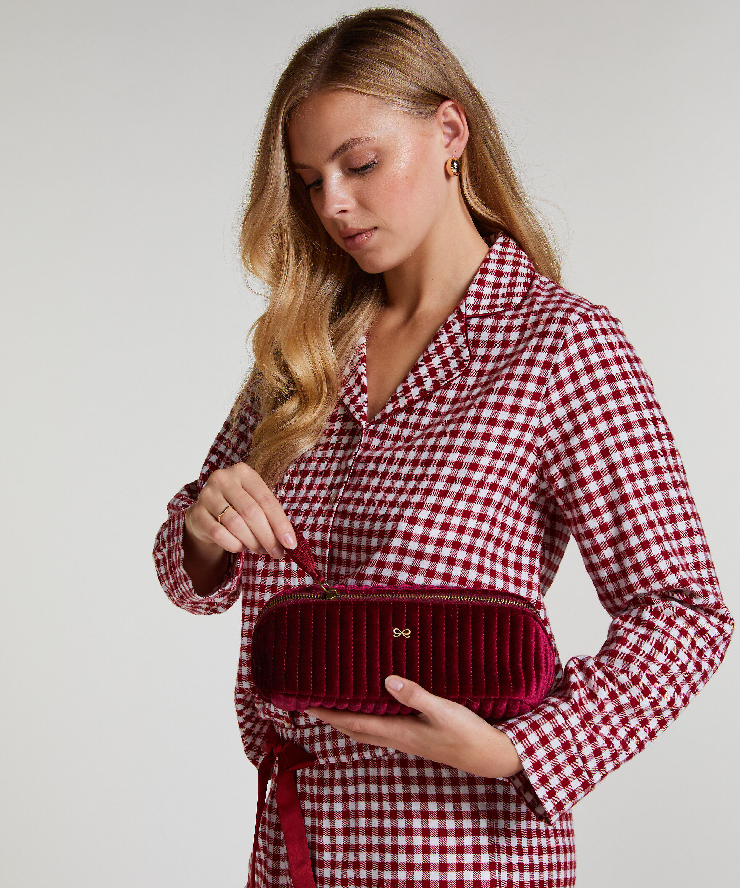 Petite trousse de maquillage Velours, Rouge Petite trousse de maquillage Velours, Rouge