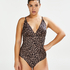 Maillot de bain Leopard, Beige