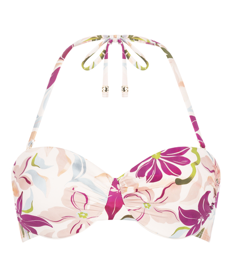 Haut de bikini à armatures rembourré Ayanna, Blanc