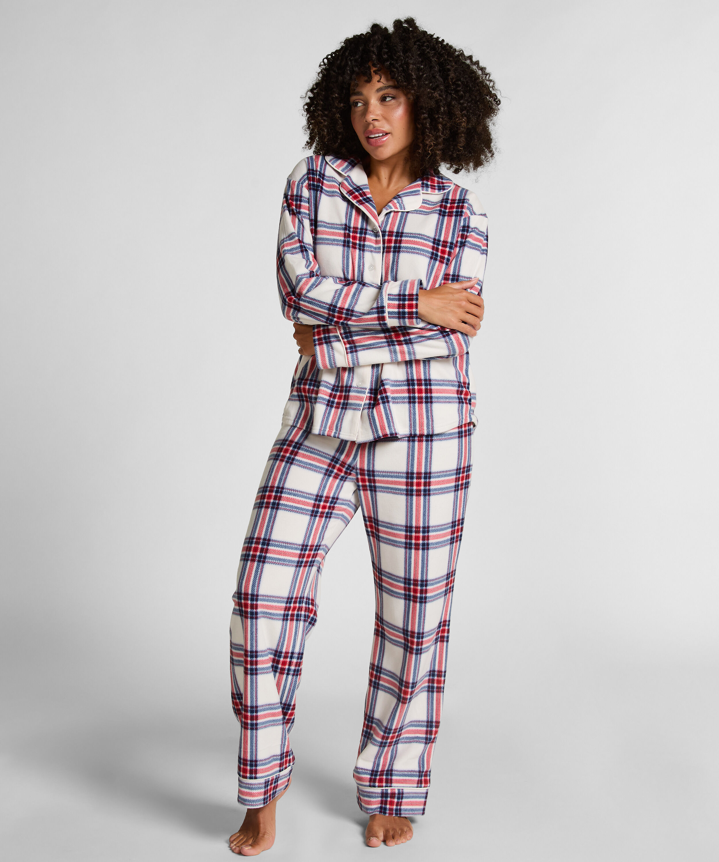 Pyjama en polaire, Blanc Pyjama en polaire, Blanc