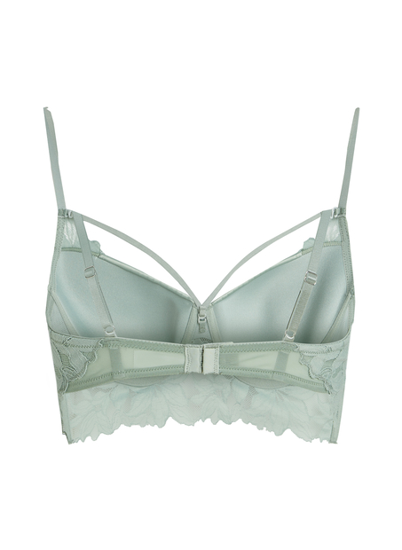 Soutien-gorge à armatures préformé longline Ingrid, Vert