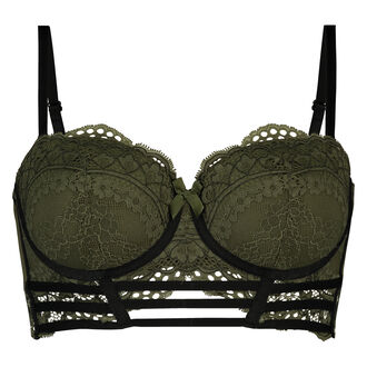 Soutien-gorge &agrave; la palangre &agrave; armatures rembourr&eacute; Xiomara, Vert