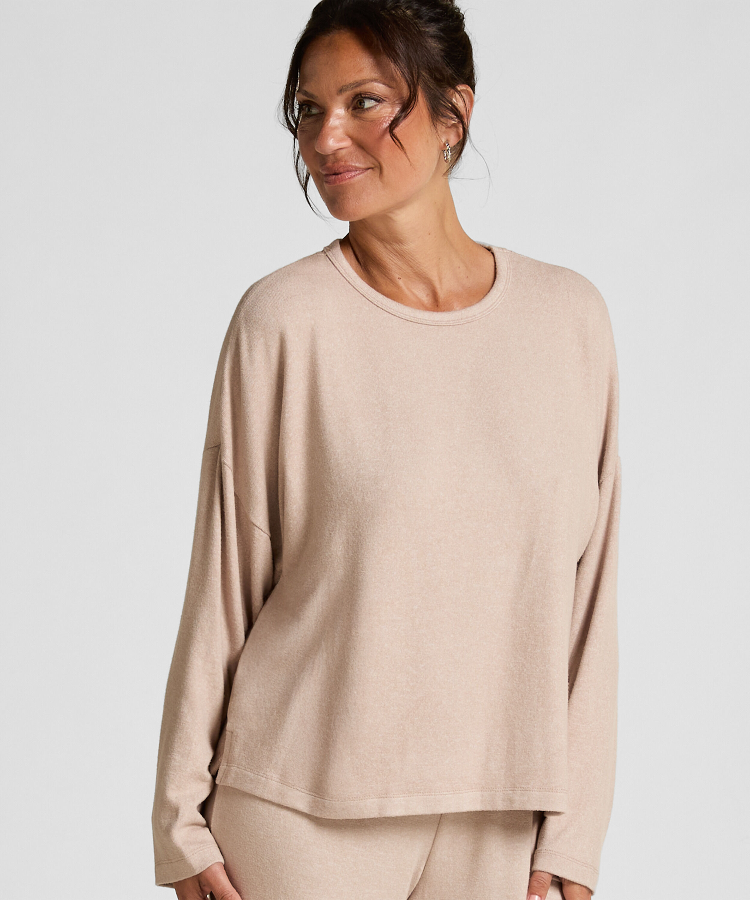 Haut de pyjama Jersey, Beige