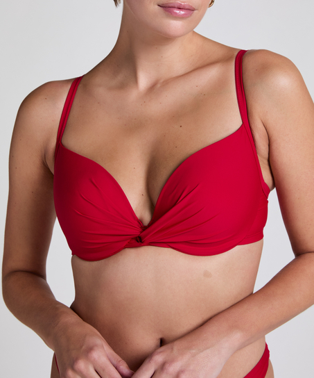 Haut de bikini Luna, Rouge