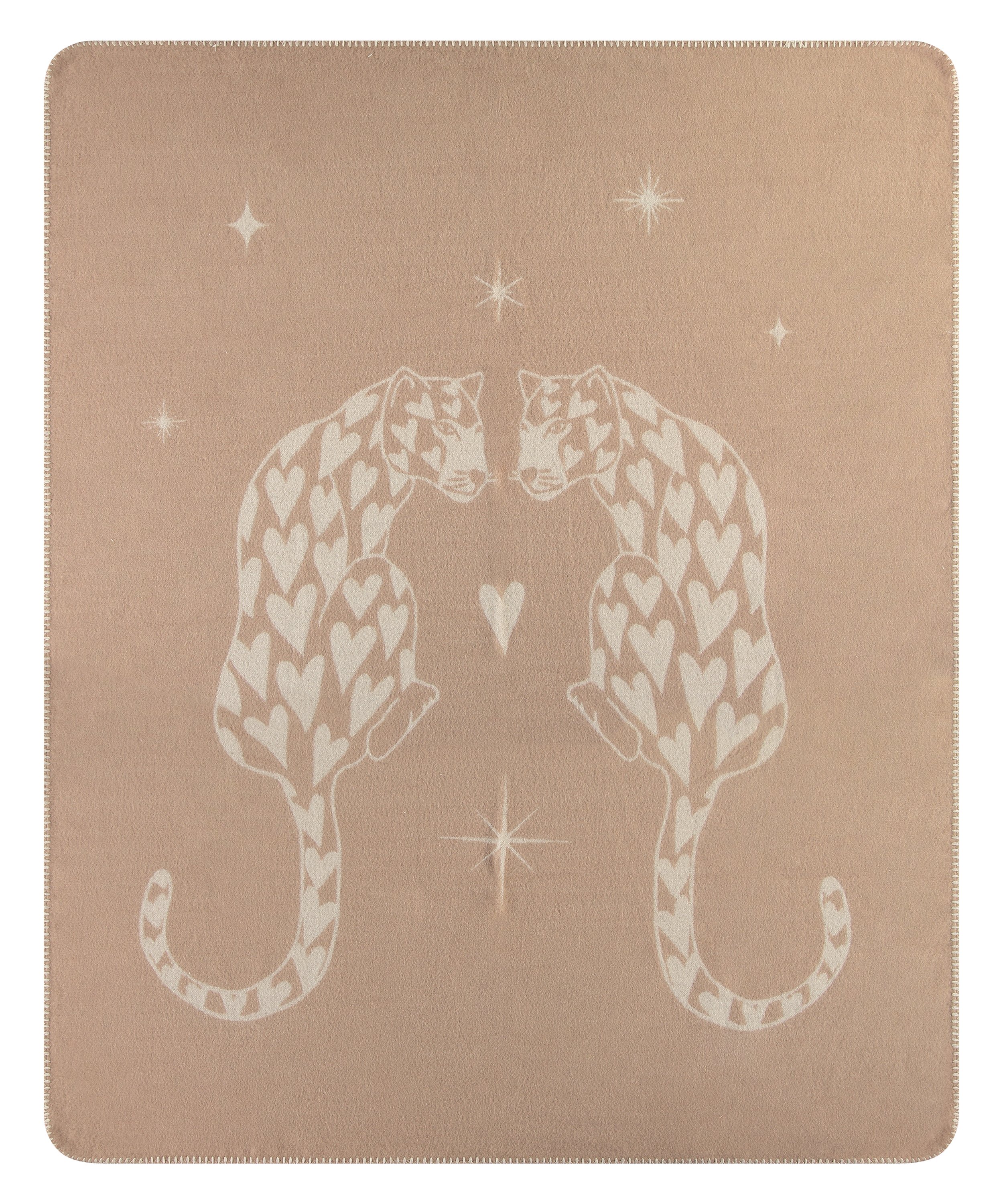 Plaid câlin Leonie, marron, main