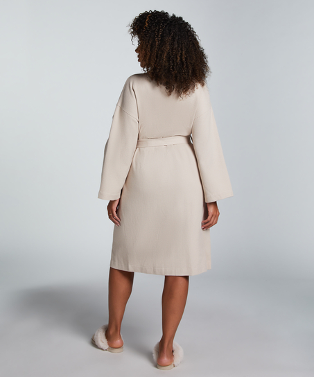 Peignoir Waffle, Beige