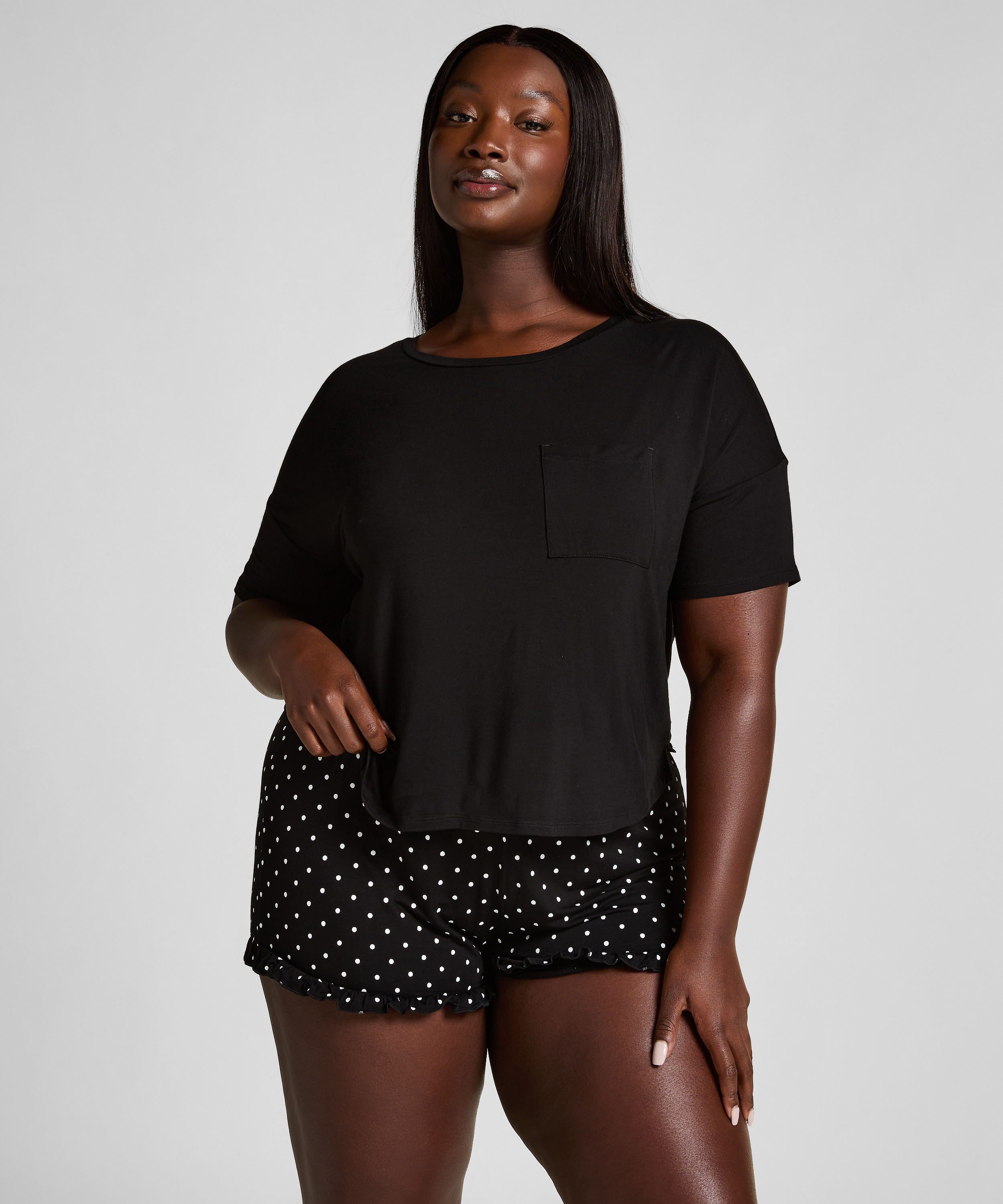 Ensemble de pyjama, Noir, main