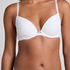 Soutien-gorge à armatures rembourré Pointelle, Blanc