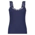 Camisole dentelle Top Rib, Bleu