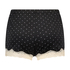 Short Velours Lace, Noir
