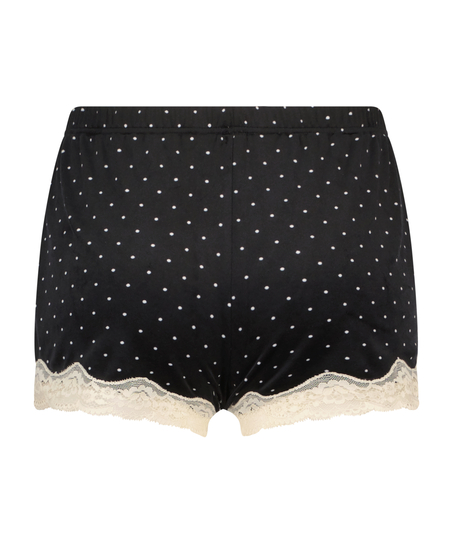 Short Velours Lace, Noir