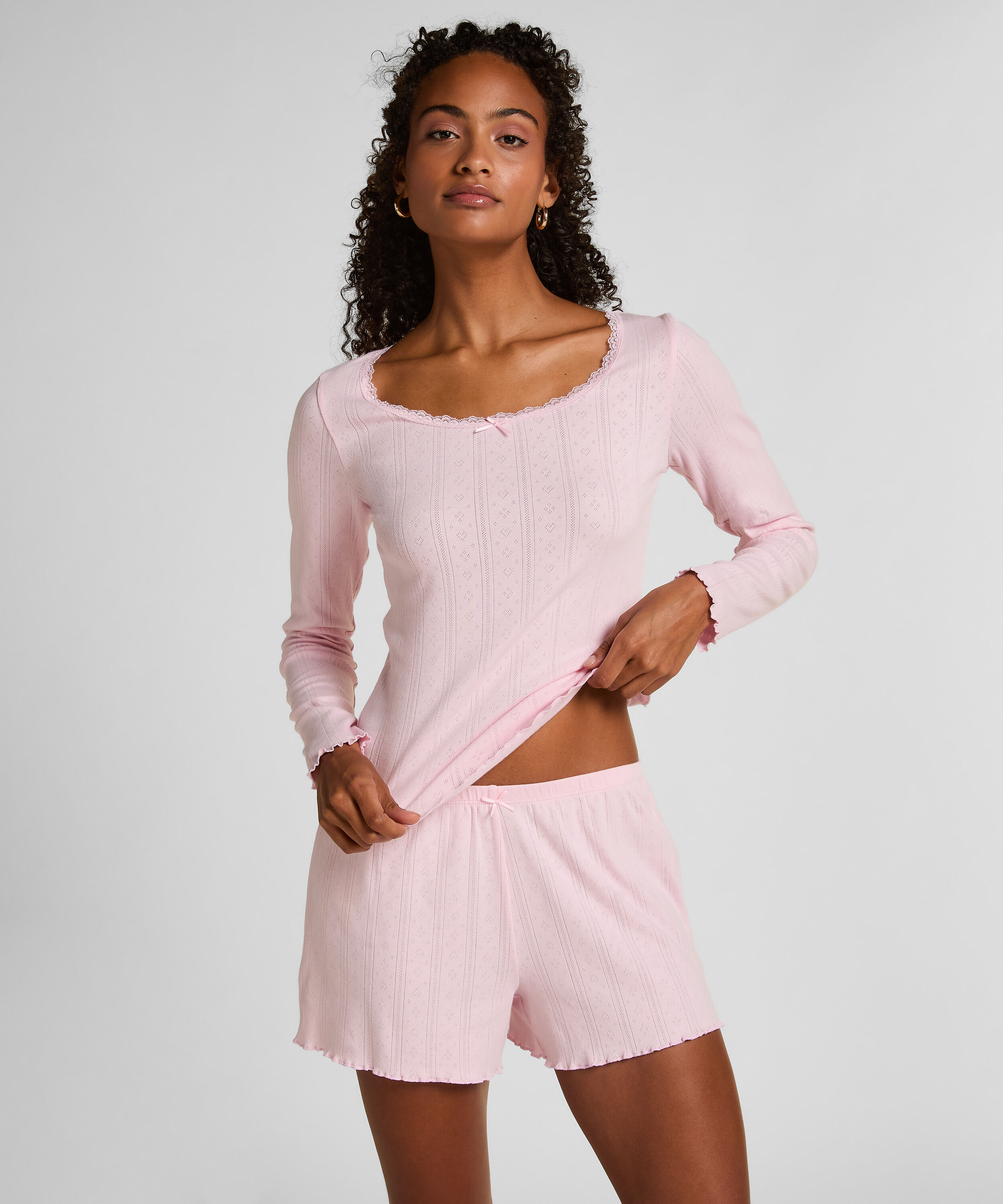 Short Pointelle, Rose