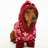 Onesie chiens en polaire, Rouge