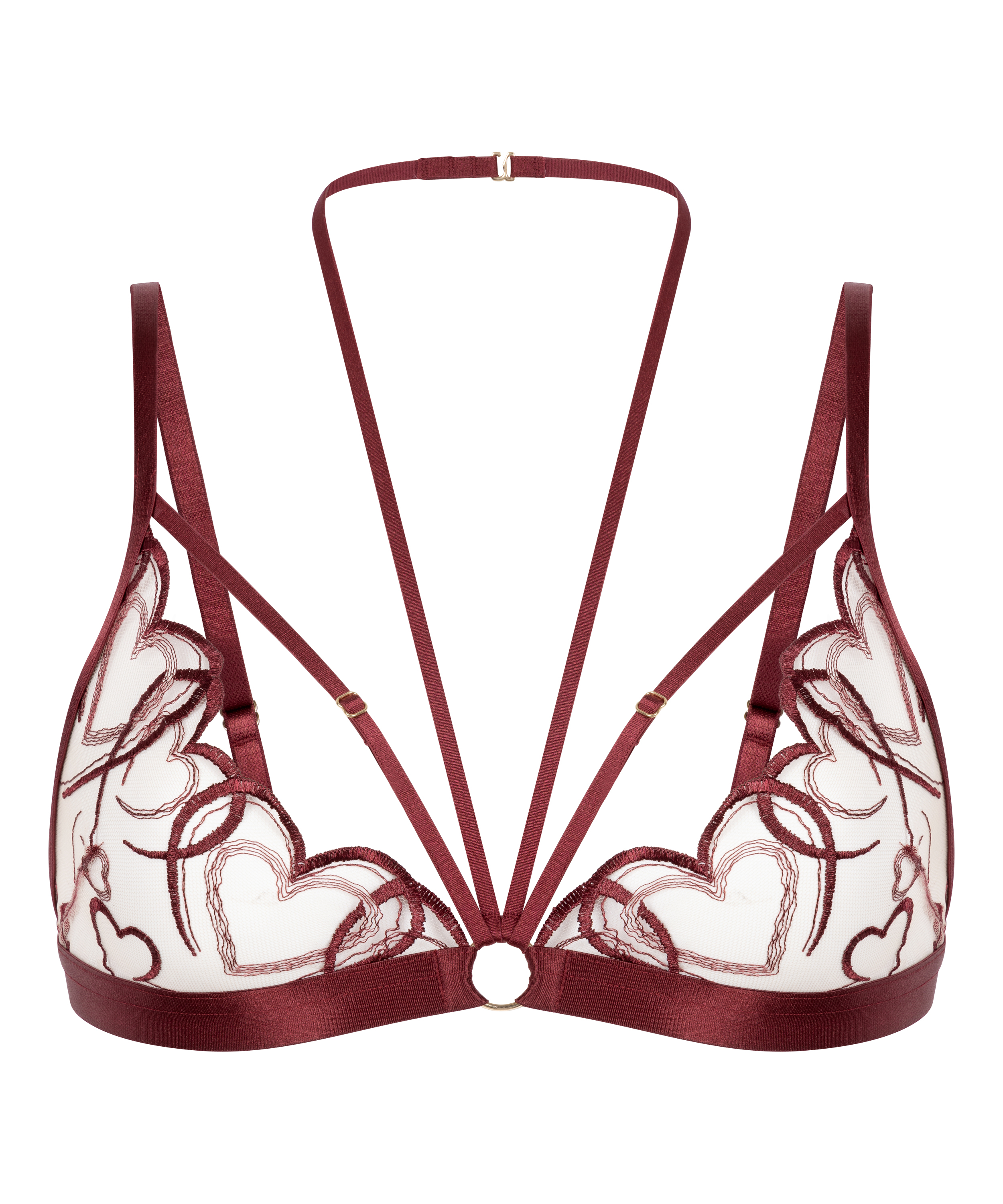 Haut de corset Olivia, Rouge, main