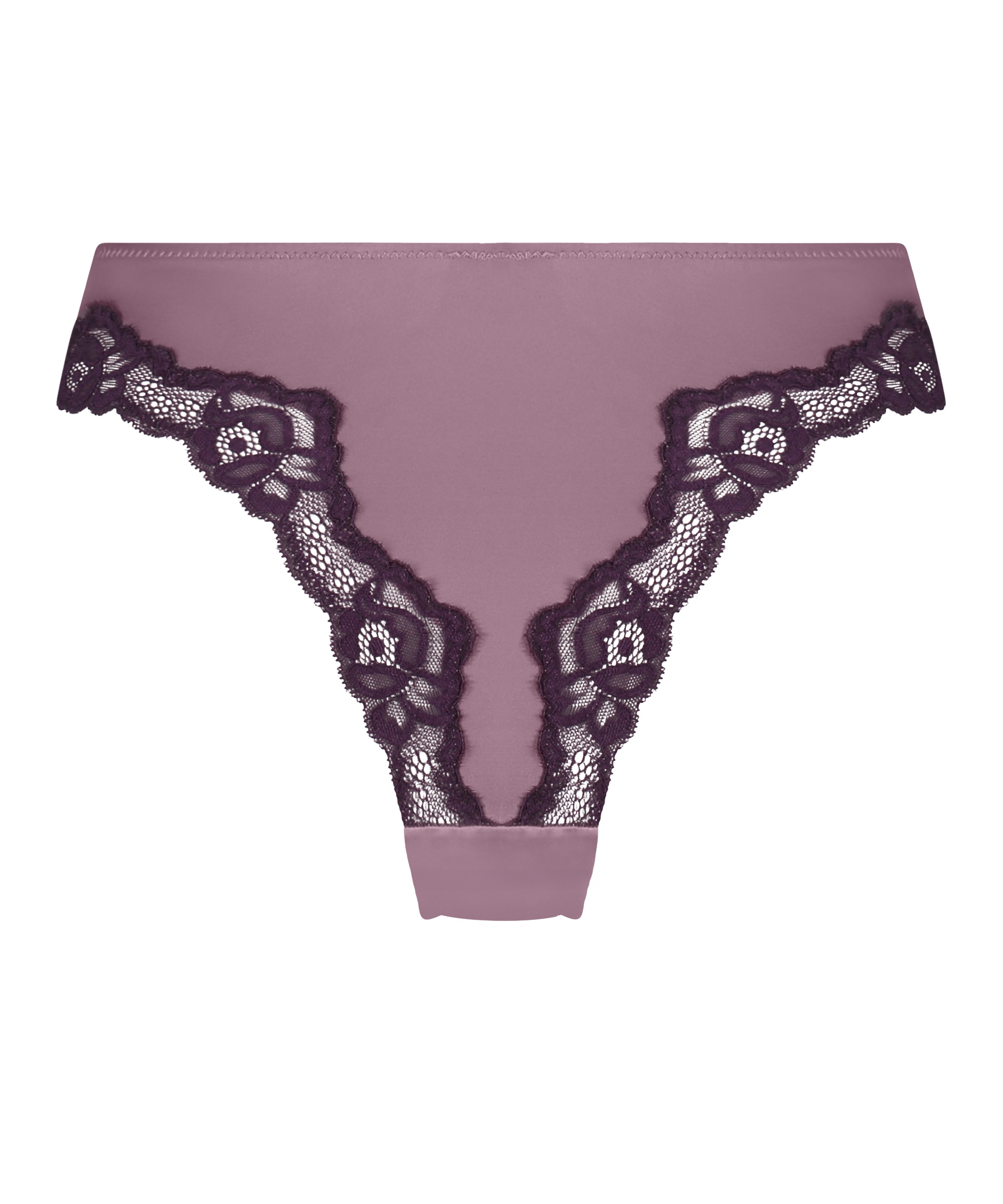 Slip brésilien Lace & Shine, Violet, main