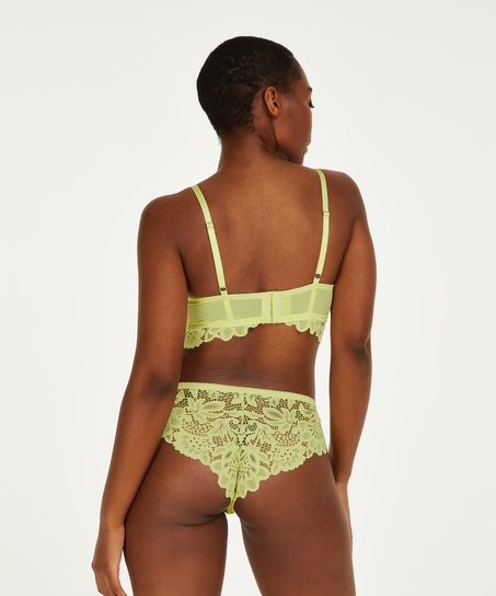 Soutien-gorge pr&eacute;form&eacute; sans armatures longline Shiloh, Jaune