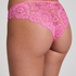 Slip brésilien iInvisible Lace Back, Rose