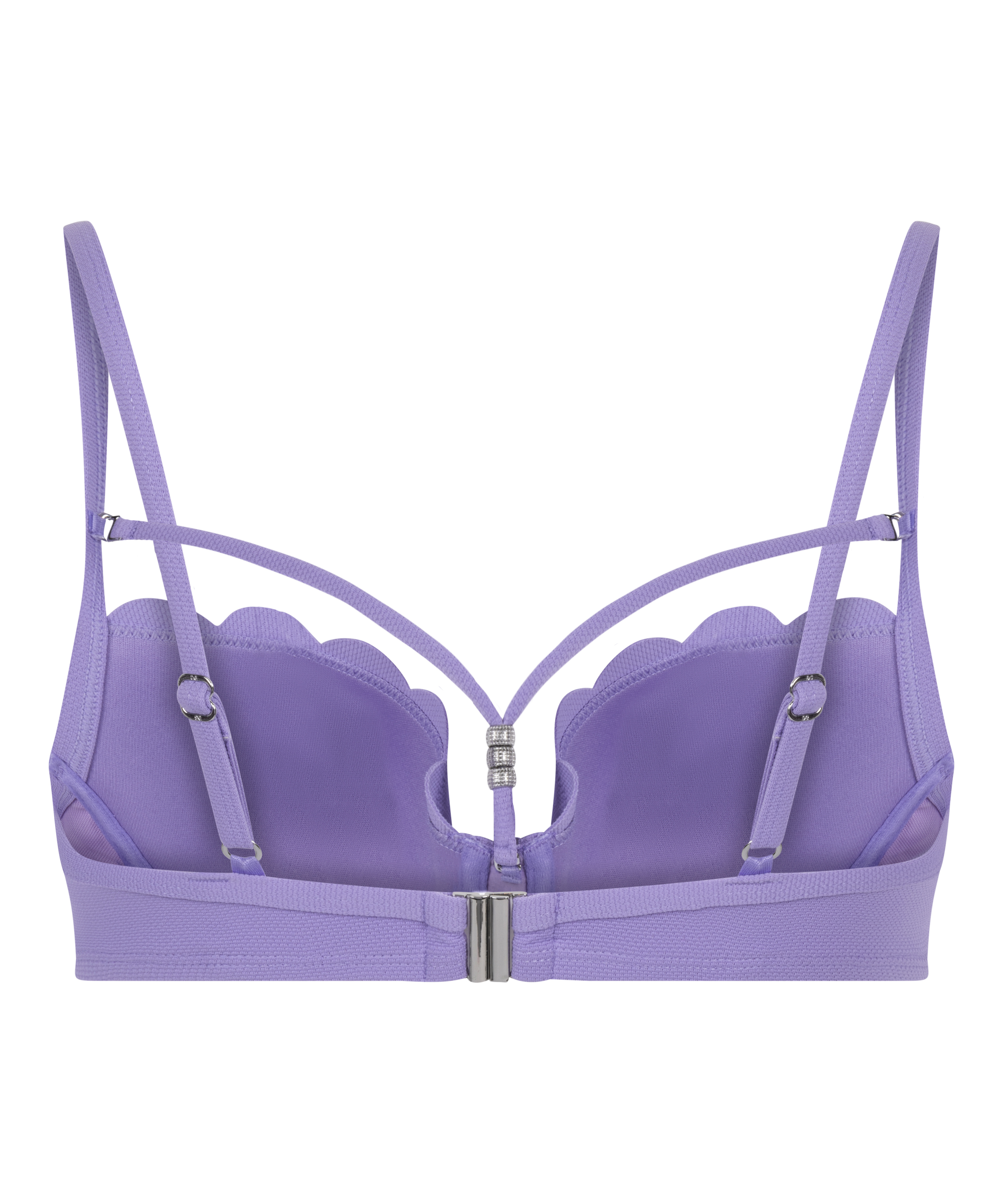 Haut de bikini préformé à armatures Scallop, Violet, main