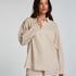 Haut de pyjama Lin, Beige